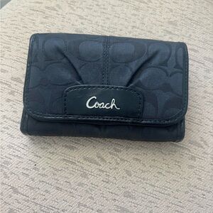 Coach Black Quilted Wallet